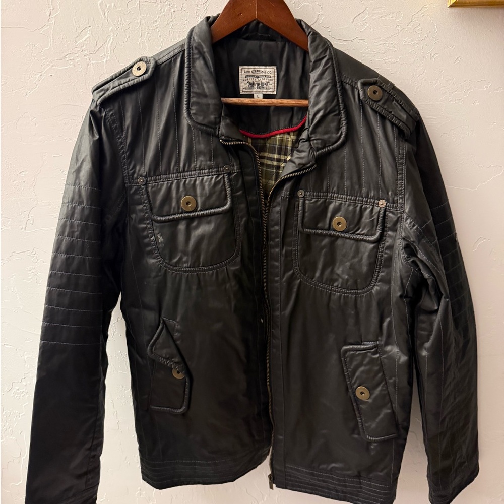 Vintage Levi’s 501 Jeans Black Waxed Jacket